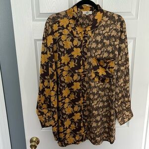 Entro sillky floral print top.